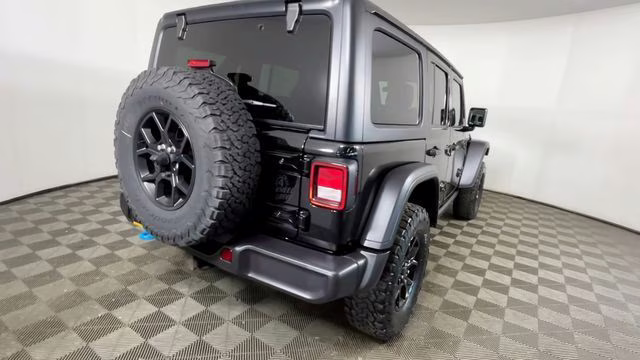 2024 Black Clearcoat Jeep Wrangler Willys 4xe 4X4 SUV