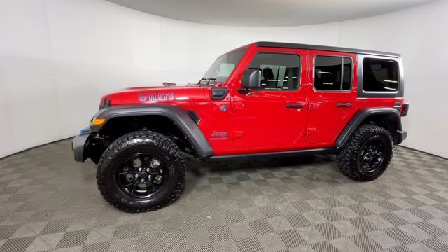 2024 Firecracker Red Clearcoat Jeep Wrangler Willys 4xe 4X4 SUV