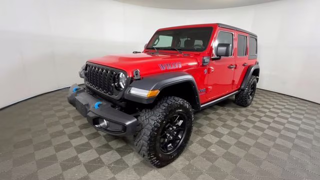 2024 Firecracker Red Clearcoat Jeep Wrangler Willys 4xe 4X4 SUV