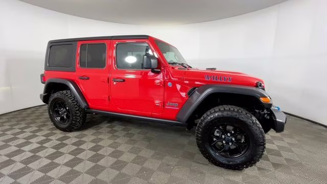 2024 Firecracker Red Clearcoat Jeep Wrangler Willys 4xe 4X4 SUV