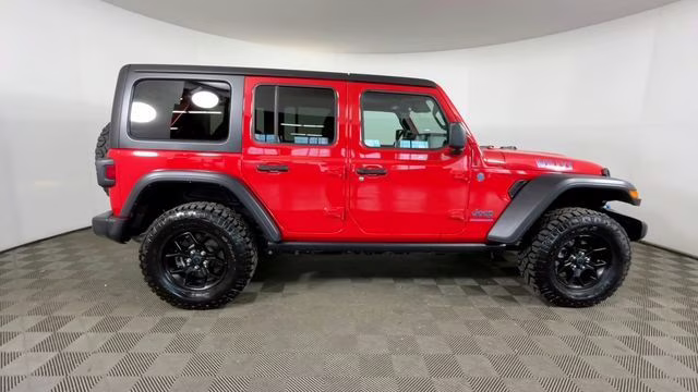 2024 Firecracker Red Clearcoat Jeep Wrangler Willys 4xe 4X4 SUV