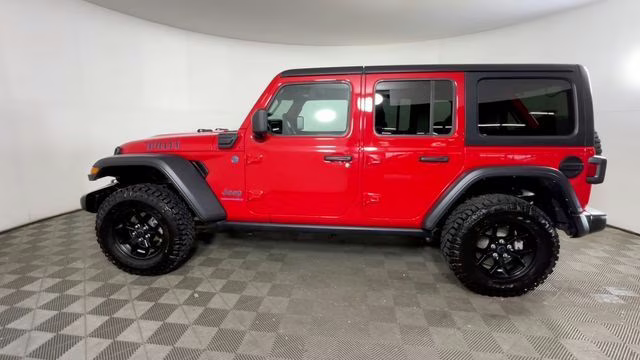 2024 Firecracker Red Clearcoat Jeep Wrangler Willys 4xe 4X4 SUV