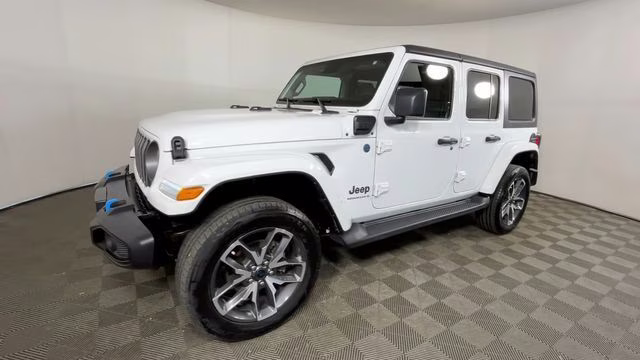 2024 Bright White Clearcoat Jeep Wrangler Sport S 4xe 4X4 SUV