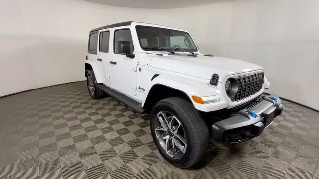 2024 Bright White Clearcoat Jeep Wrangler Sport S 4xe 4X4 SUV