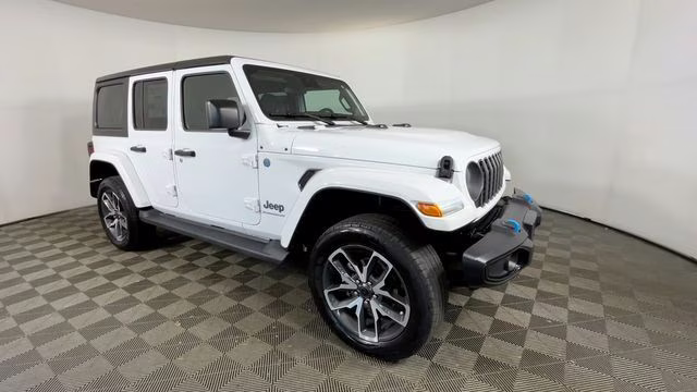 2024 Bright White Clearcoat Jeep Wrangler Sport S 4xe 4X4 SUV