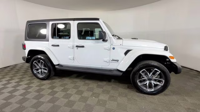 2024 Bright White Clearcoat Jeep Wrangler Sport S 4xe 4X4 SUV