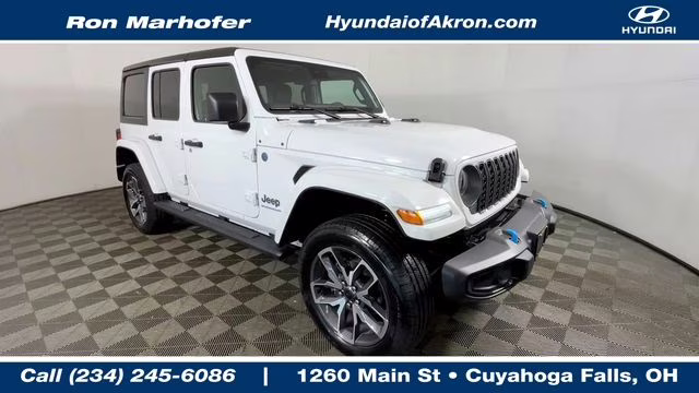 2024 Bright White Clearcoat Jeep Wrangler Sport S 4xe 4X4 SUV
