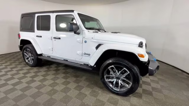 2024 Bright White Clearcoat Jeep Wrangler Sport S 4xe 4X4 SUV