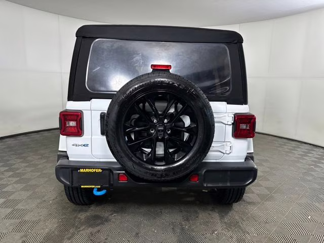 2024 Bright White Clearcoat Jeep Wrangler Sahara 4xe 4X4 SUV