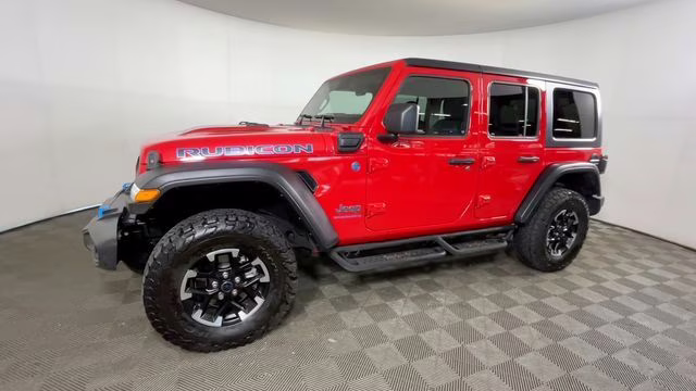 2024 Firecracker Red Clearcoat Jeep Wrangler Rubicon 4xe 4X4 SUV