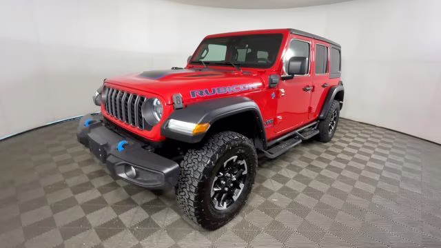 2024 Firecracker Red Clearcoat Jeep Wrangler Rubicon 4xe 4X4 SUV