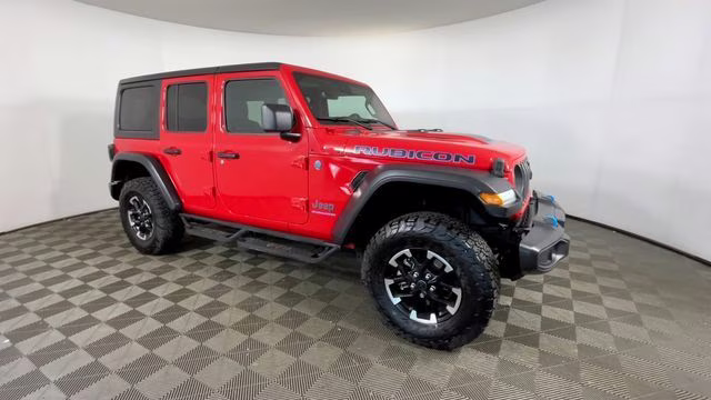 2024 Firecracker Red Clearcoat Jeep Wrangler Rubicon 4xe 4X4 SUV