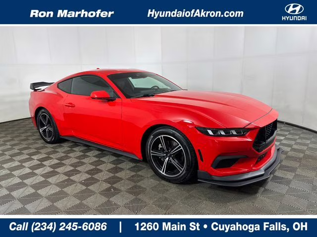2024 Race Red Ford Mustang EcoBoost Premium RWD Coupe