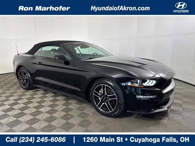 2023 Shadow Black Ford Mustang EcoBoost Premium RWD Convertible