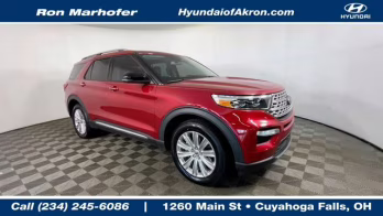 2021 Red Metallic Ford Explorer Limited 4X4 SUV