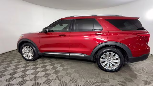 2021 Red Metallic Ford Explorer Limited 4X4 SUV