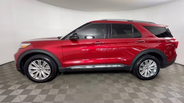 2021 Red Metallic Ford Explorer Limited 4X4 SUV