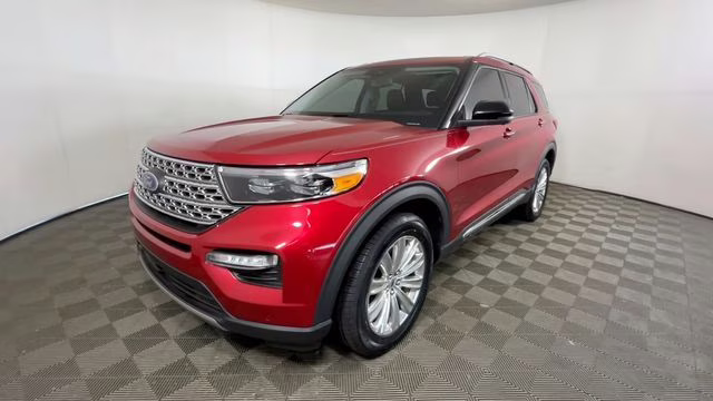 2021 Red Metallic Ford Explorer Limited 4X4 SUV