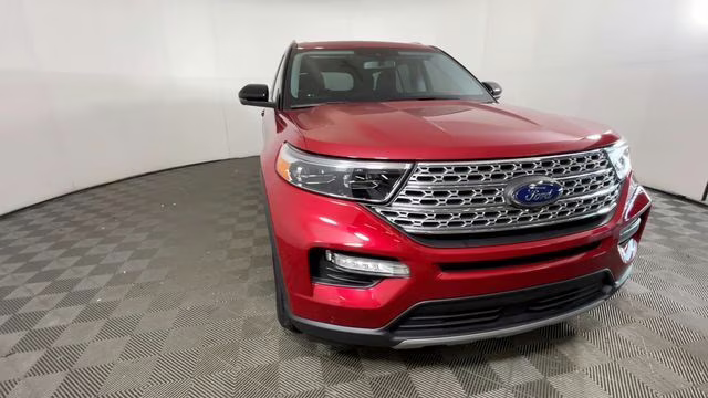 2021 Red Metallic Ford Explorer Limited 4X4 SUV