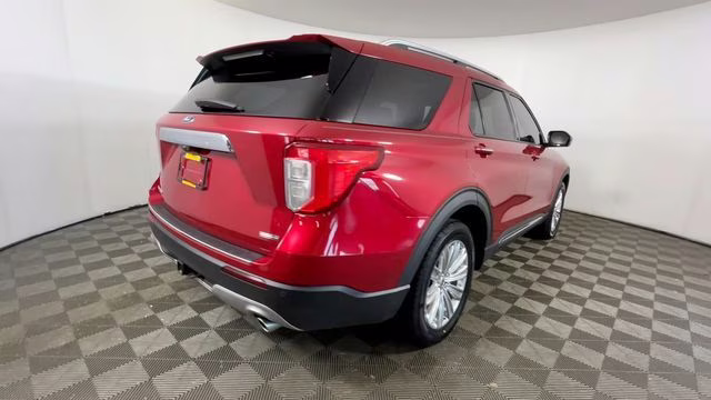 2021 Red Metallic Ford Explorer Limited 4X4 SUV