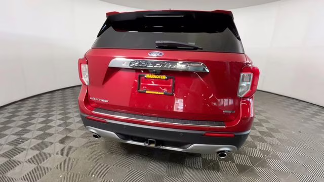 2021 Red Metallic Ford Explorer Limited 4X4 SUV