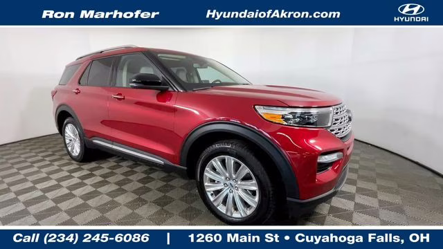 2023 Red Metallic Ford Explorer Limited 4X4 SUV