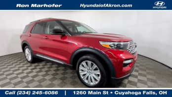 2023 Red Metallic Ford Explorer Limited 4X4 SUV