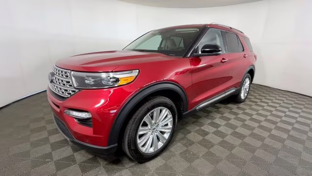 2023 Red Metallic Ford Explorer Limited 4X4 SUV