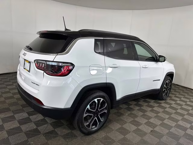 2024 Bright White Clearcoat Jeep Compass Limited 4X4 SUV