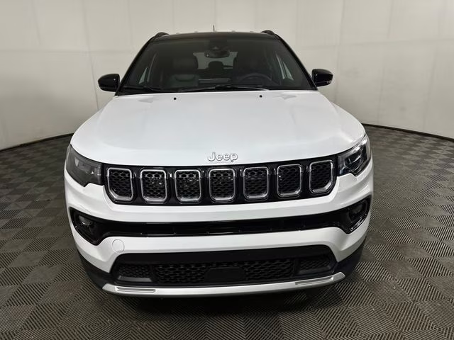 2024 Bright White Clearcoat Jeep Compass Limited 4X4 SUV