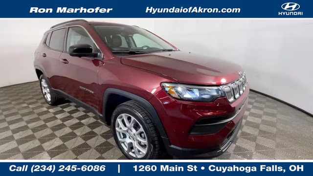 2022 Velvet Red Pearlcoat Jeep Compass Latitude Lux 4X4 SUV