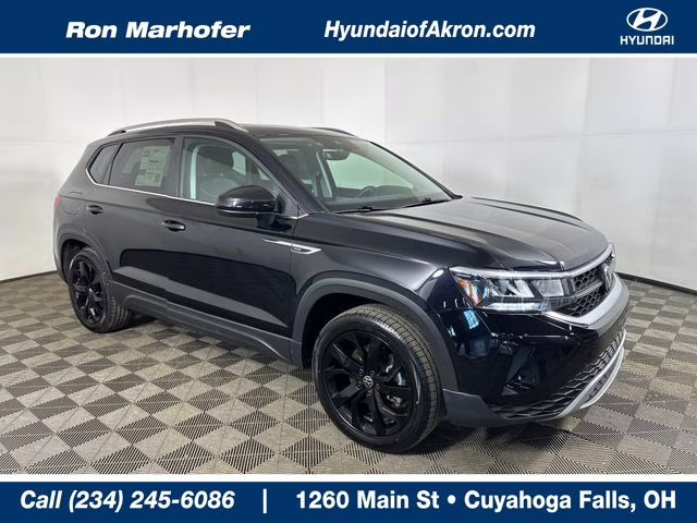 2023 Black Volkswagen Taos 1.5T SE AWD SUV