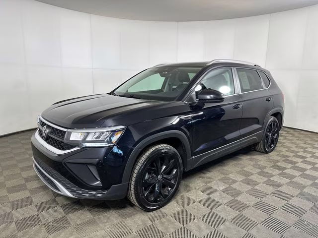 2023 Black Volkswagen Taos 1.5T SE AWD SUV