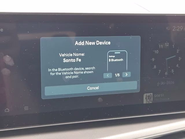 2026 Serenity White Hyundai Santa Fe SEL AWD SUV