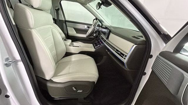 2024 Serenity White Hyundai Santa Fe Calligraphy FWD SUV