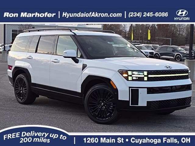 2026 Serenity White Hyundai Santa Fe Hybrid Calligraphy AWD SUV