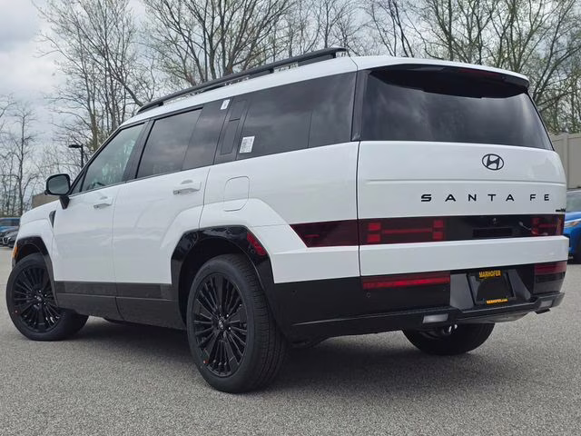 2026 Serenity White Hyundai Santa Fe Hybrid Calligraphy AWD SUV