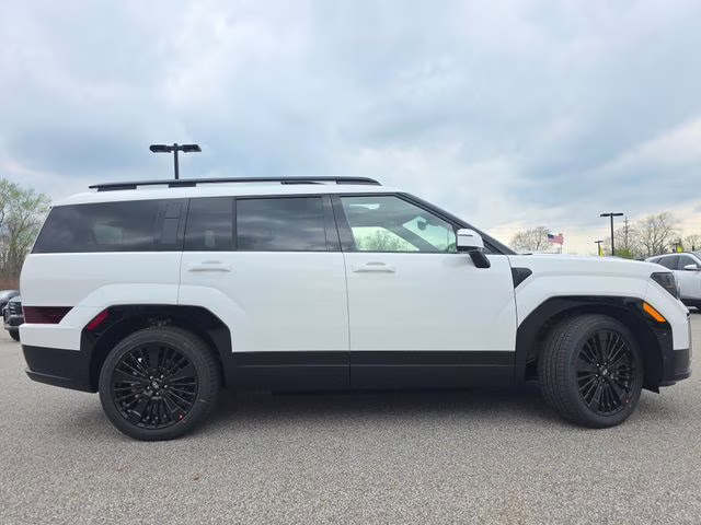 2026 Serenity White Hyundai Santa Fe Hybrid Calligraphy AWD SUV