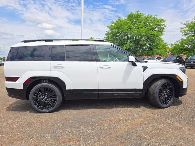 2026 Serenity White Hyundai Santa Fe Hybrid Calligraphy AWD SUV