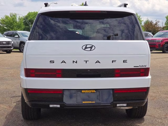 2026 Serenity White Hyundai Santa Fe Hybrid Calligraphy AWD SUV