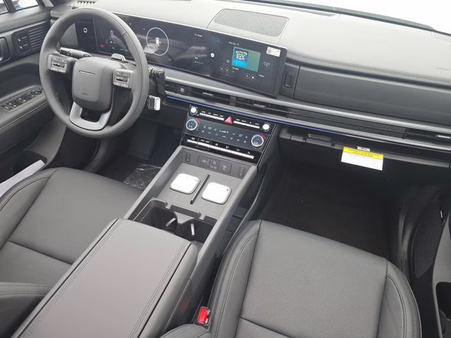 2026 Serenity White Hyundai Santa Fe Hybrid Calligraphy AWD SUV