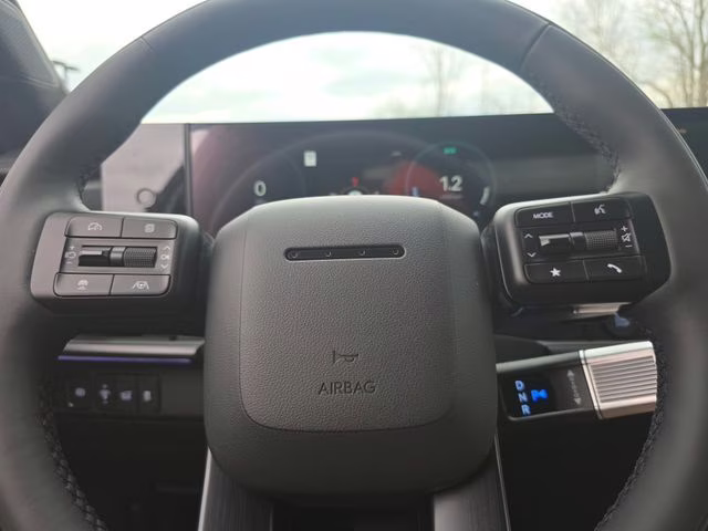 2026 Serenity White Hyundai Santa Fe Hybrid Calligraphy AWD SUV