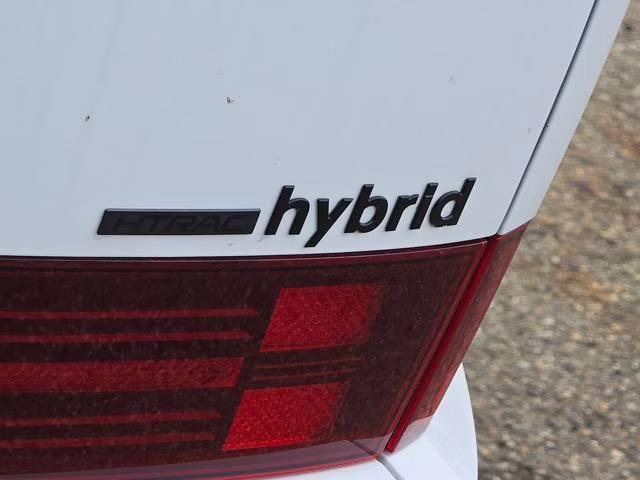 2026 Serenity White Hyundai Santa Fe Hybrid Calligraphy AWD SUV