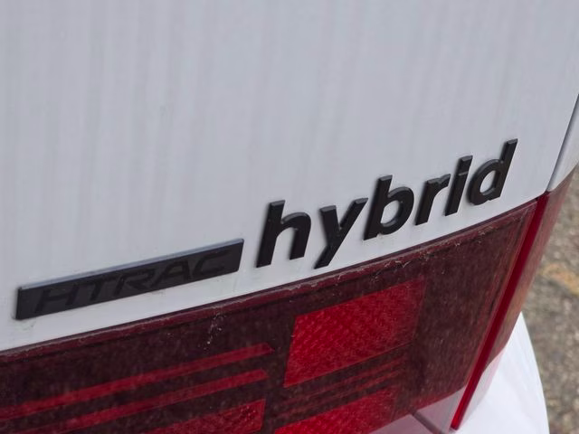 2026 Serenity White Hyundai Santa Fe Hybrid Calligraphy AWD SUV