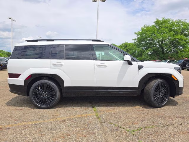 2026 Serenity White Hyundai Santa Fe Hybrid Calligraphy AWD SUV