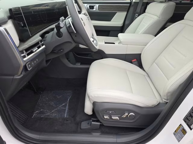 2026 Serenity White Hyundai Santa Fe Hybrid Calligraphy AWD SUV