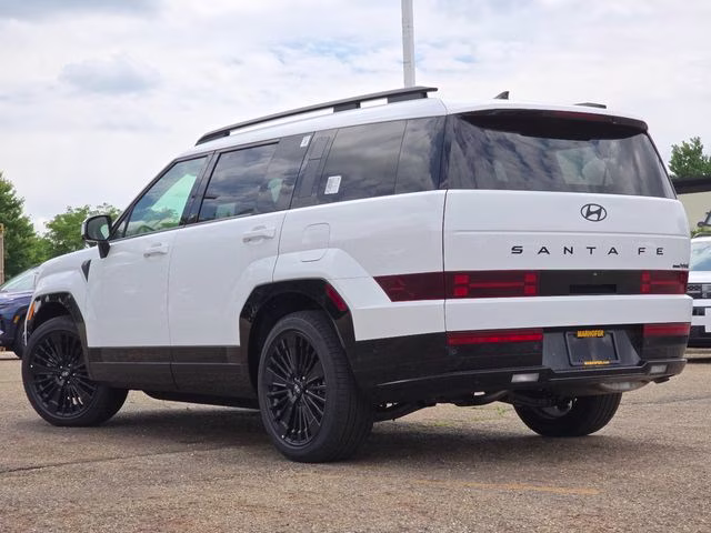 2026 Serenity White Hyundai Santa Fe Hybrid Calligraphy AWD SUV