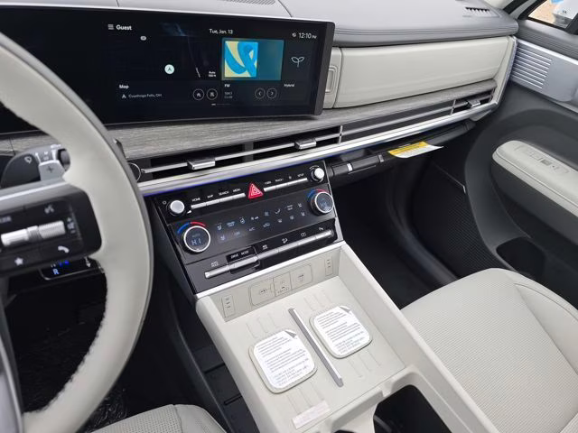 2026 Serenity White Hyundai Santa Fe Hybrid Calligraphy AWD SUV