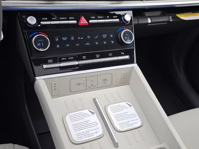 2026 Serenity White Hyundai Santa Fe Hybrid Calligraphy AWD SUV