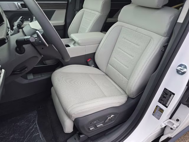 2026 Serenity White Hyundai Santa Fe Hybrid Calligraphy AWD SUV